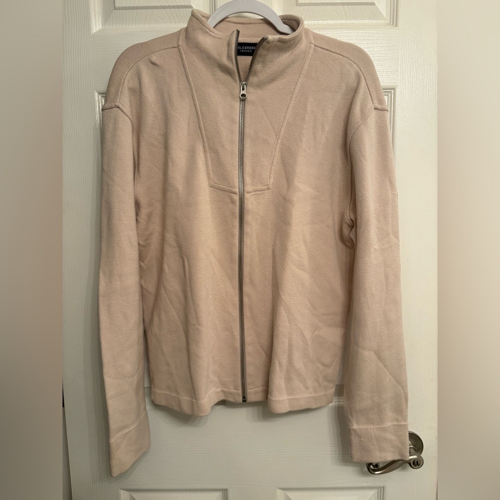 Holebrook Knit Organic Cotton Zip Up Sweater
